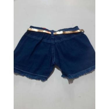Imagem de Short  jeans franja infantil - Starmiss , Azul, P