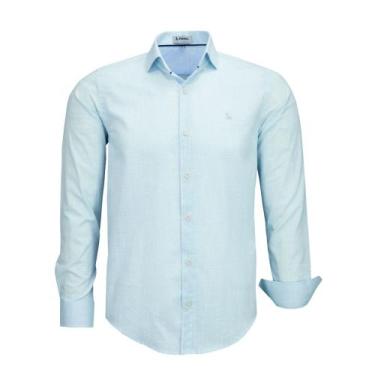 Imagem de Camisa Social Amil Masculina Comfort Manga Longa 100% Algodão Elegante
