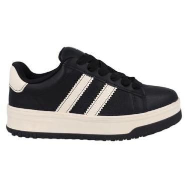 Imagem de Tênis Ramarim Platform Casual Feminino Conforto e Estilo, Preto, 35