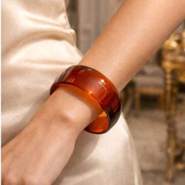 Imagem de Bracelete de Resina Estilo Boho  Elegante e Atemporal, Toque Único par