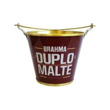 Imagem de Balde de Gelo em Alumínio para Cerveja - Linha Ambev BRAHMA DUPLO MALT