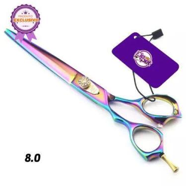 Imagem de Tesoura Profissional Rainbow 8.0 Polegadas - ELEPET