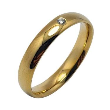 Imagem de Par de Aliança Anatômica Meia Cana Ouro 18k 3,7mm  WG - Webgen, Ouro a