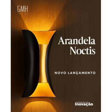Imagem de Gmh Arandela Noctis 10w 3000k Preto/gold - Gmh iluminação
