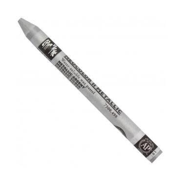 Imagem de Giz Aquarelável Neocolor II Caran DAche 498 Metallic Silver - caran d 