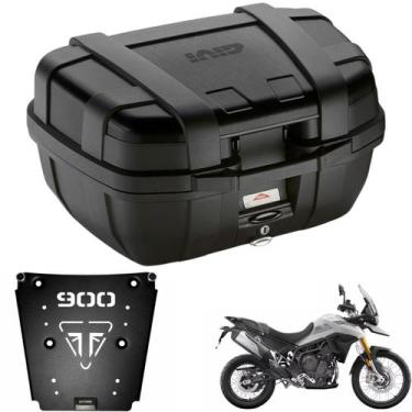 Imagem de Baú Givi Top-case Preto 52 L + Suporte Monokey Tiger 900