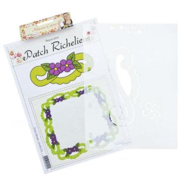 Imagem de Régua para Patch Richelieu Márcia Caires Modelo 04 - Flores Gêmeas - D