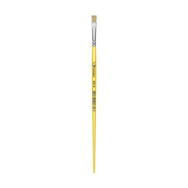 Imagem de Pincel Chato Cerda Natural Cabo Longo Amarelo 456 Condor, 8