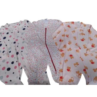 Imagem de Kit Combo Macacão Infantil Bebê Pijama - Belas e Belas, Menina, G