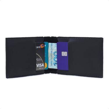 Imagem de Porta-Cartão OEM Slim Kit com 30 Unidades 7,2cm Preto para Cartões CNH e Cédulas Unissex