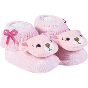 Imagem de Meia Pantufa Divertida Menina Bebê Recém Nascido Saída Maternidade Enx