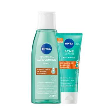 Imagem de Kit Tônico Acne Control Nivea + Esfoliante Deixa a Pele Sequinha Limpa