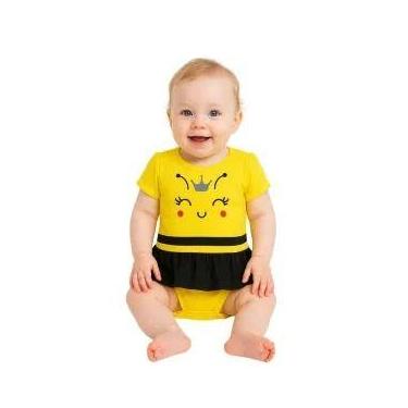 Imagem de Body Bebê Temático Abelhinha Suedine 100% Algodão. - DS LOJA, M