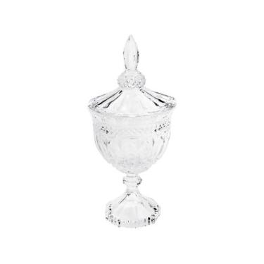 Imagem de Potiche Bomboniere c/ Pé de Cristal Brandon Lyor 24,511,5cm
