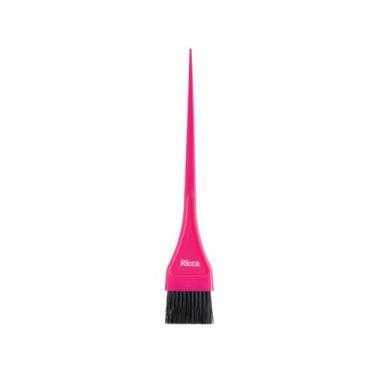 Imagem de Pincel de Tintura Capilar Pequeno 20cm Pintar Cabelos Ricca, Colorido
