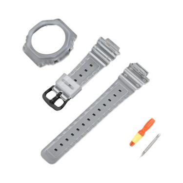 Imagem de Pulseira De Relógio De Resina Transparente Casio G-SHOCK GA-2100 GA-21