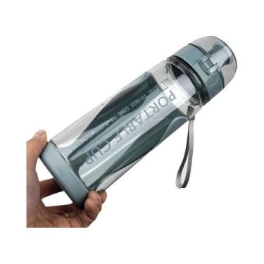Imagem de Garrafa De Água Esportiva Portátil Transparente De 500ml À Prova De Va