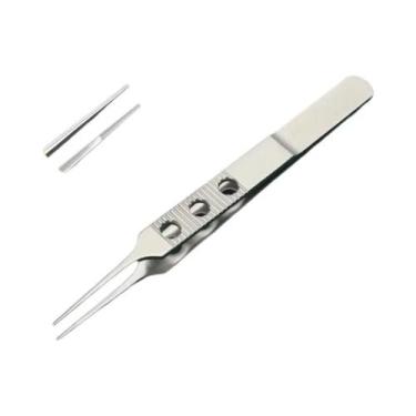 Imagem de Pinça Oftálmica De Aço Inoxidável Com Liga De Titânio E Dentes, Pinça 