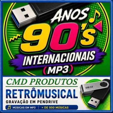 Imagem de 10087 Pen drive 8gb com Músicas Anos 90s Internacionais mp3 Playlist -