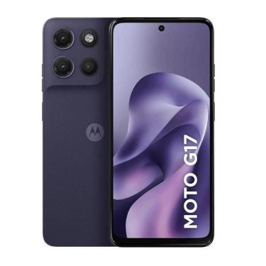 Imagem de Smartphone Motorola Moto G17 Roxo 256GB  Câmera 50MP  12GB RAM Boost  
