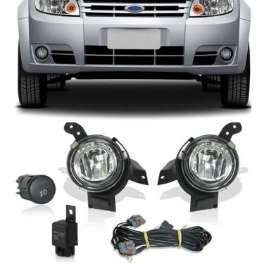 Imagem de Kit Farol de Milha Neblina Ford Fiesta 2008 2009 2010 2011