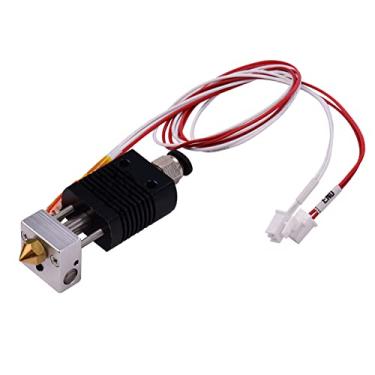 Imagem de Hotend Extrusor Kit,Impressora 3D Kit Completo de Extrusora de Hotend de Metal Cheio Conjunto de Extremidade Quente com Bico de 0,4 mm Fio 100 K de dissor de calor com termistor 24 V