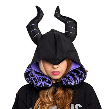 Imagem de Piticas Almofada de Pescoço com Capuz Disney Malévola Roxo 100% Poliéster Lavável Suave Indoor 1 count