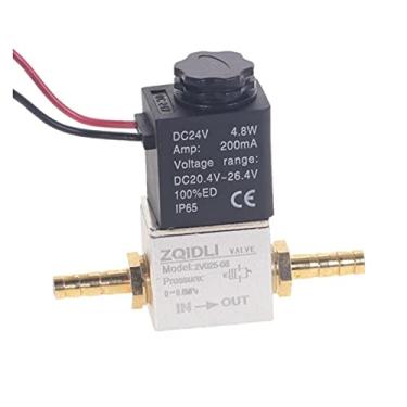 Imagem de 1 pedaço DC 24V DC12V. Válvula solenóide 1/4"válvula elétrica normalmente fechada pneumática de alumínio elétrico solenóide válvula de ar 2 vias YYDFPIIA