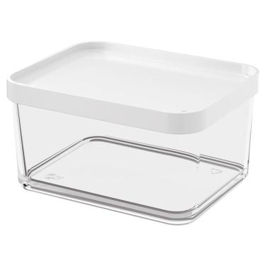 Imagem de Pote Clear Grande Coza 20767/0007 em Poliestireno Transparente/ Branco – 1 L