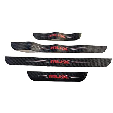 Imagem de GZBFTDH Proteção de Peitoril Soleira da Porta, para Mitsubishi MU-X 2020-2022 Carro Acessórios, Aço Inoxidável Kick Plate Guard de Pedal de Limiar Protetor, Peças para Automóveis