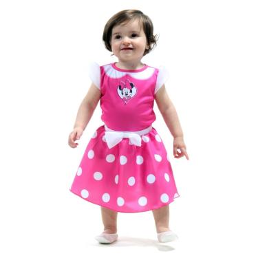 Imagem de Fantasia Vestido Minnie Bebe Rosa - Tamanho M (18 meses) - 922013- Sulamericana