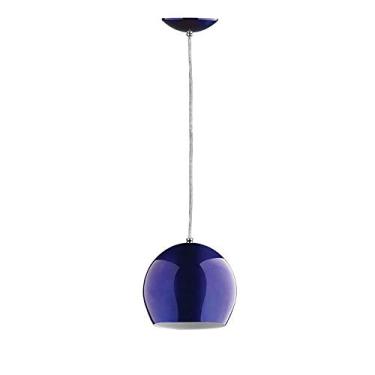 Imagem de Pendente Bola Médio Vesper Azul Metalizado