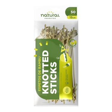 Imagem de Espeto de Bambu Knotted Sticks 15cm c/50 un