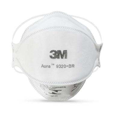 Imagem de Máscara Descartável 3M Aura 9320+BR Branca 1 Unidade