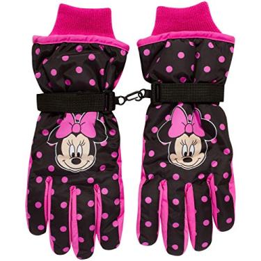 Imagem de Disney Luvas de esqui de neve isoladas para meninas – Minnie Mouse ou Frozen II Elsa e Anna (bebês/meninas), Luva de esqui Minnie, Age 4-7