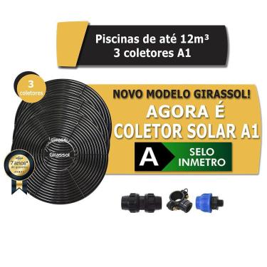 Imagem de Aquecedor Solar Piscinas Até 12.000l 3 Placas A1 - Girassol