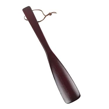 Imagem de Newmind Sapato de madeira premium com alça polida com suporte - Tom de madeira escuro, P, tom de madeira escura, Small