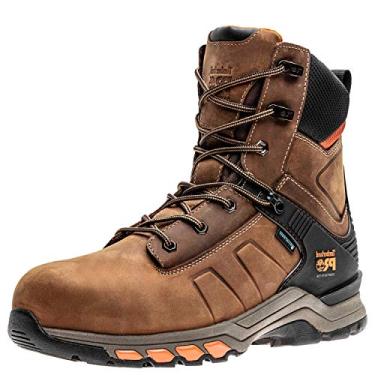 Imagem de Timberland PRO Hypercharge Bota masculina de trabalho industrial impermeável com bico de segurança composto de 20 cm, Marrom envelhecido, 39