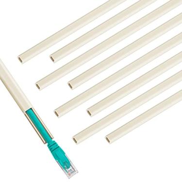 Imagem de Capa de parede de um cabo de 388.6 cm (9X C 17 pol) - Mini hider fio, capa de fio para esconder o fio do alto-falante, cabo de monitor de bebê - Canal de fio pintável para corretivo de cabos, L 12,7