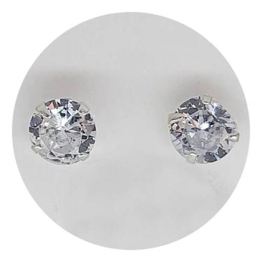 Imagem de Brinco Prata 925 Ponto de Luz 4mm 