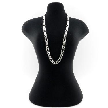 Imagem de Corrente Masculina 53Cm 7Mm Largura Folheada Prata Cr235