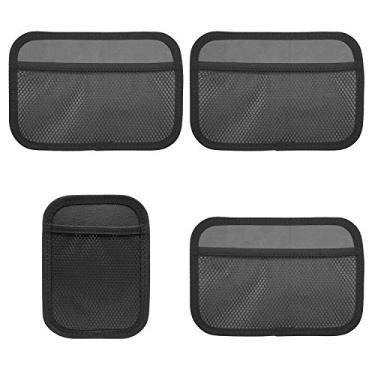 Imagem de Innolife - Bolso lateral de rede para carro, organizador de telefone com pasta forte 20,3 x 14,6 cm (3 peças G, 1 peça P)