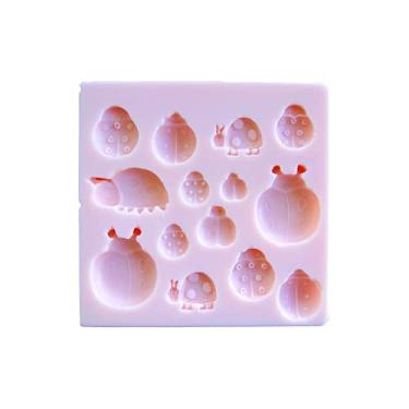 Imagem de Molde de silicone de joaninhas