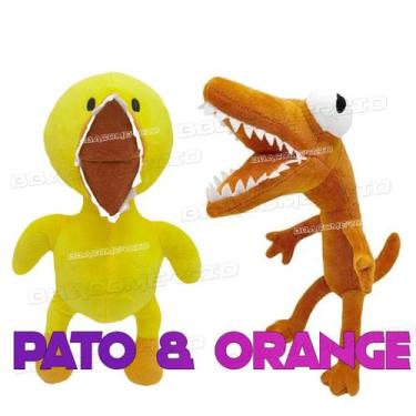 Kit Pelúcia Rainbow Friends Roblox Boneco Red e Orange