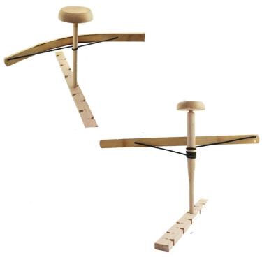 Imagem de MOOKEENONE 1 conjunto de ferramentas de arco de fogo de madeira, broca de arco de madeira, kit de fricção de sobrevivência para ensino, acampamento, caminhada