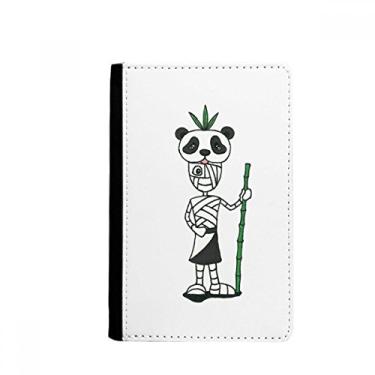 Imagem de Egito Mamãe Hórus Panda Chapéu Passaporte Notecase Burse Capa Carteira Cartão Bolsa, Multicolor