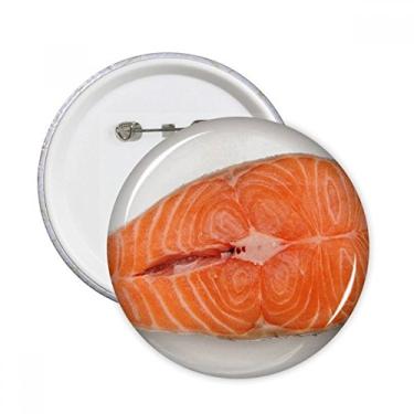 Imagem de Marhakis Broche redondo com textura de comida de carne, emblema, acessório, decoração, 5 peças