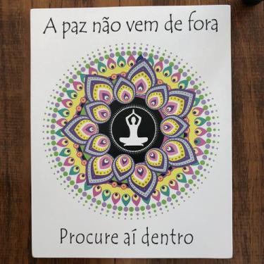 Imagem de Pôster Em Mdf  "Paz Interior" - Bora Ter Consciência