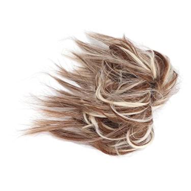 Imagem de Peruca de coque despenteado, gavinhas elásticas em cascata de vários comprimentos adicionam volume de cabelo extensões de Q17-13H613#