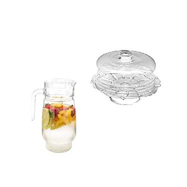 Imagem de Prato com Pé para Bolo + Jarra de Vidro 1,5 L Riviera